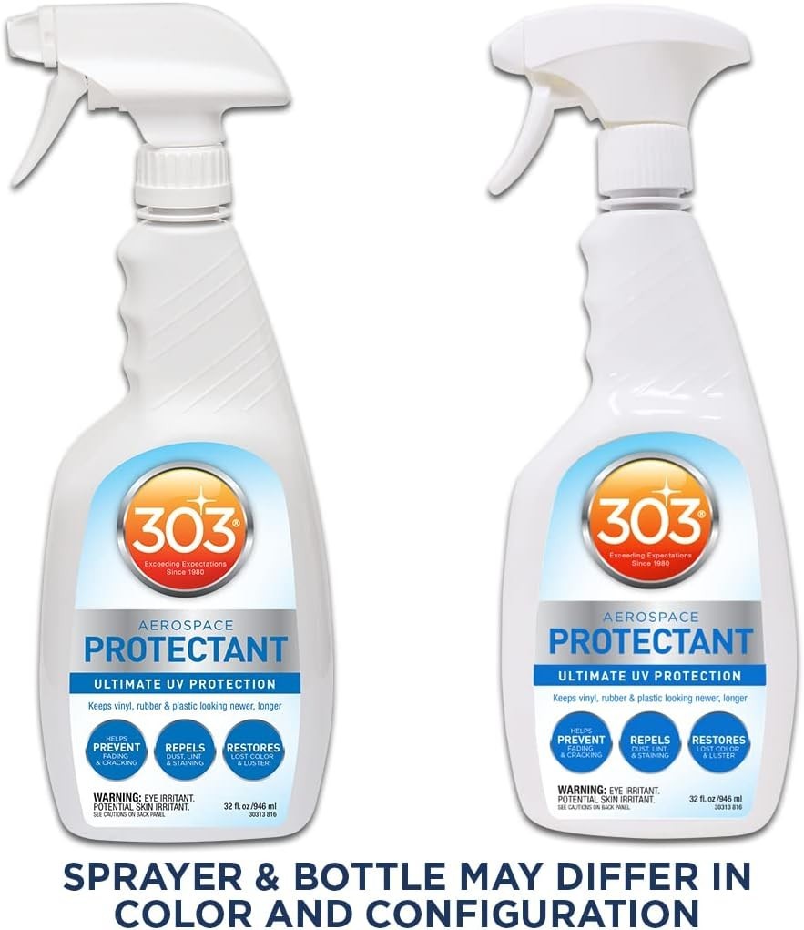 303 Products Aerospace Protectant UV Protection Spray Cleaner, Repels Dust,32oz