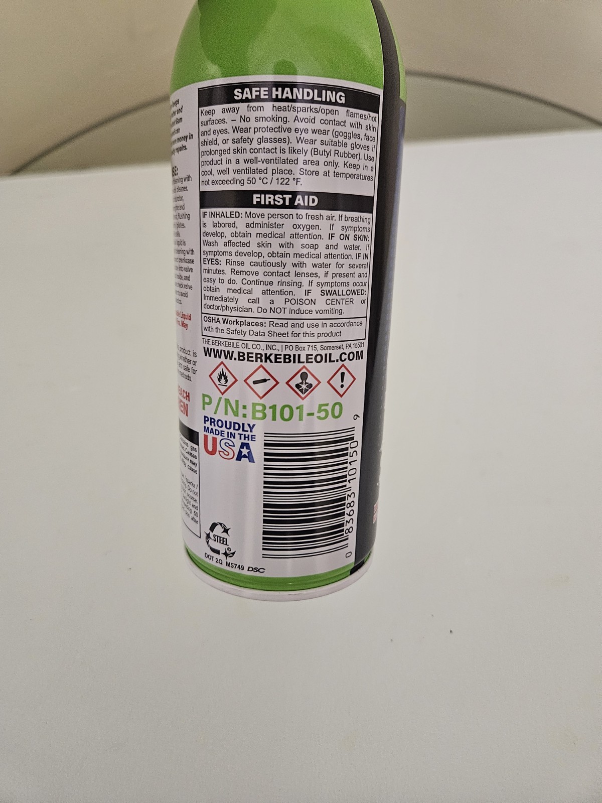 Berkebile Oil 2 + 2 B101 Instant Gum Cutter Carburetor Cleaner 13 oz.