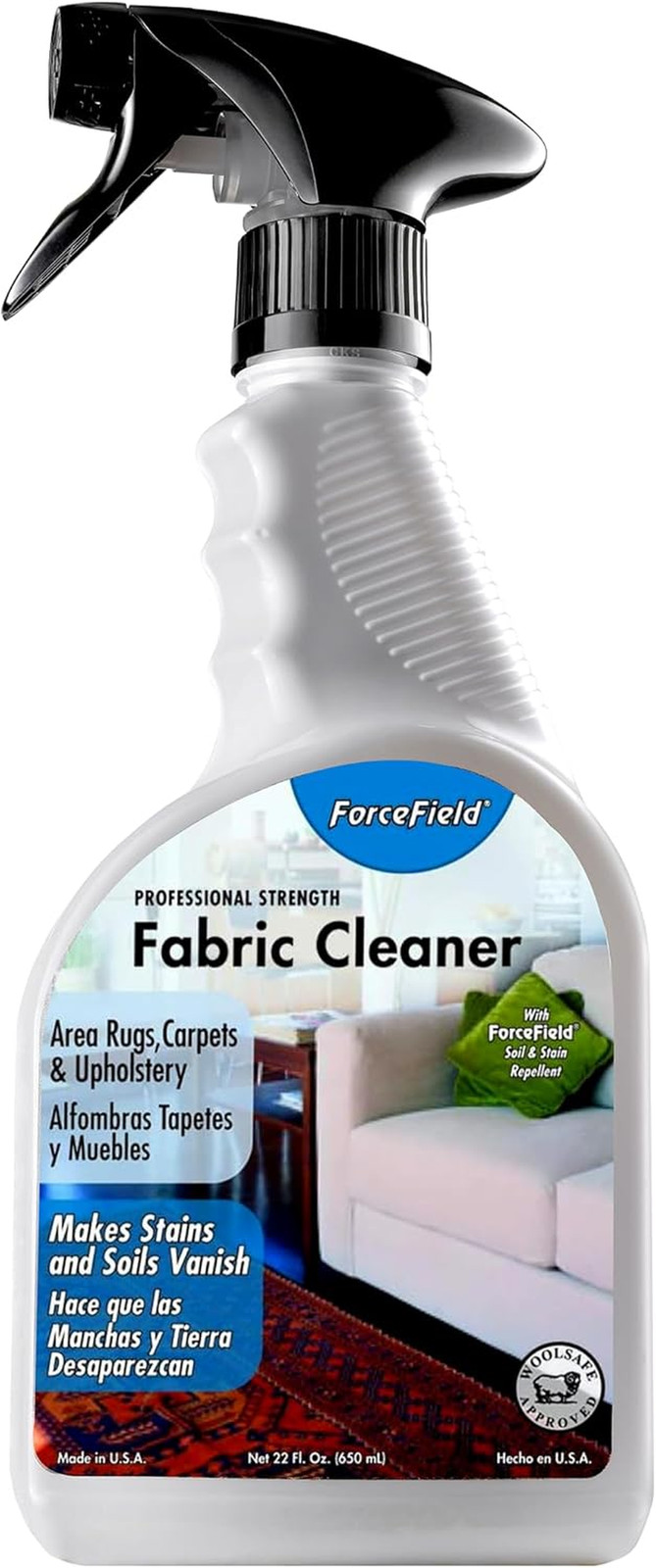 Forcefield® Fabric Cleaner Professional Strength, Deeply Penetrates Water Safe F