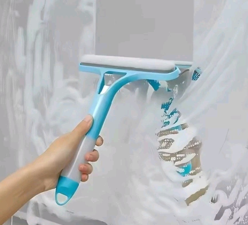Pumice Stone Toilet Bowl Cleaner & 3-in-1 Window Cleaning Squeegee
