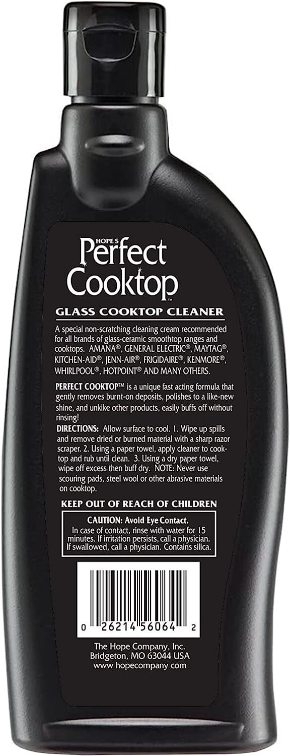 Hope’s Perfect Cooktop Glass and Ceramic Cooktop Cleaner