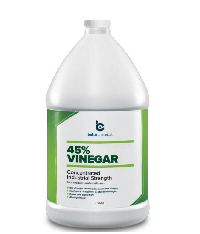 45% Pure Vinegar – 9X Concentrated Industrial Grade (1-Gallon), Biodegradable