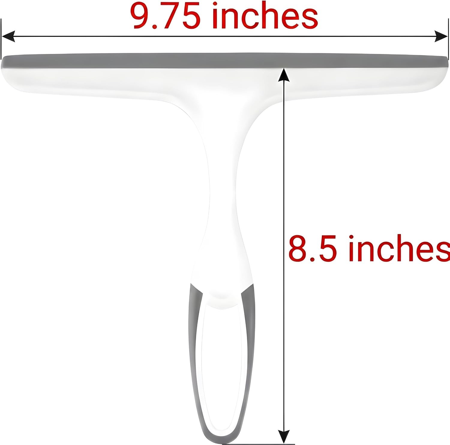 2 Pack Shower Squeegee for Glass Doors – 9.5” Silicone Blade Window Cleaner Tool