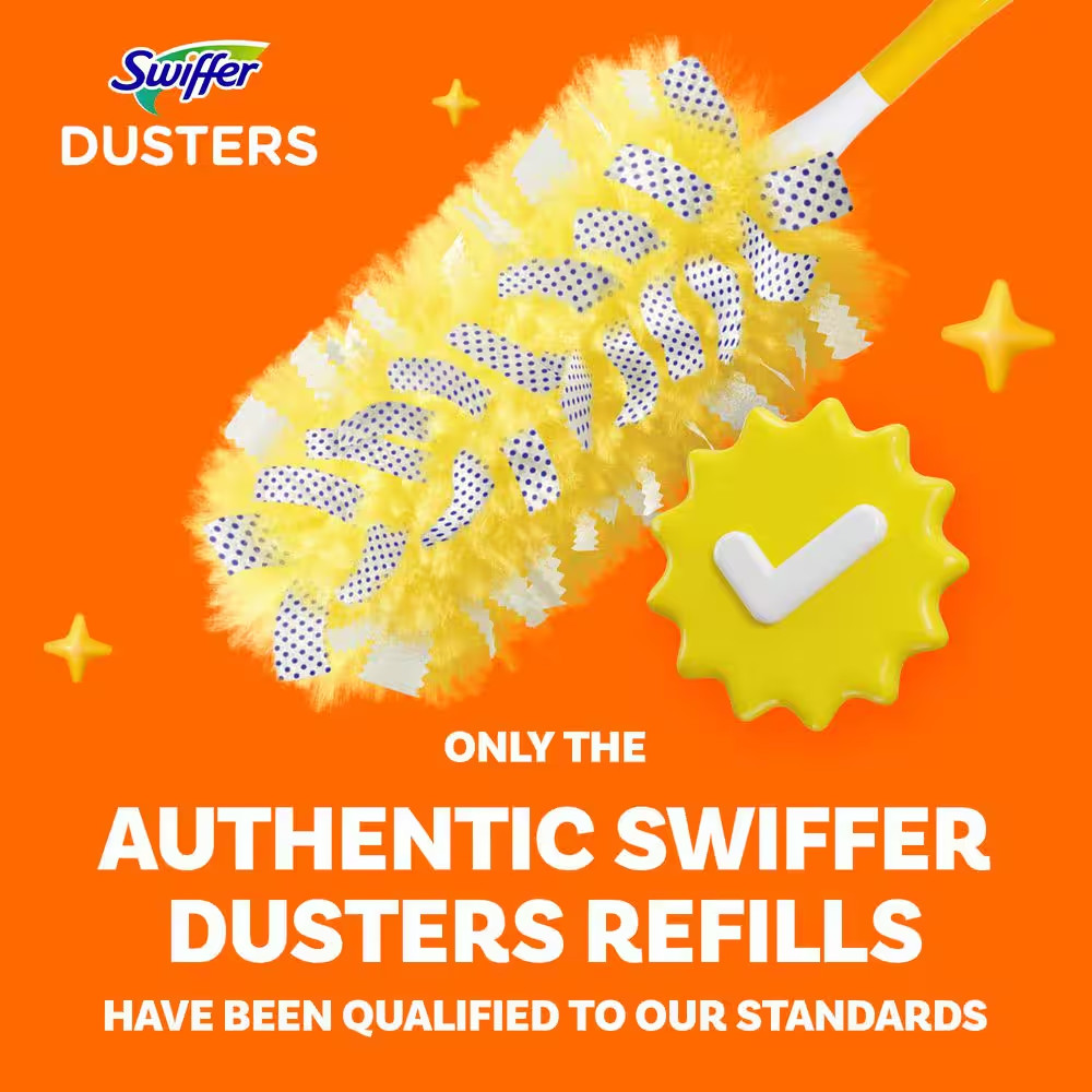 Heavy-Duty Unscented Multi-Surface Microfiber Duster Refills (11-Count)