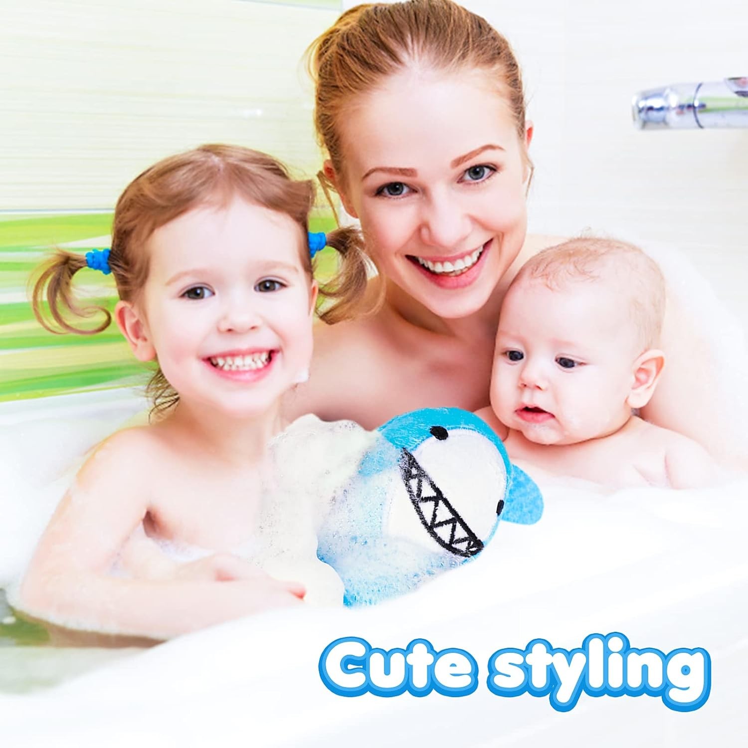 Bath Loofahs Animal Bath Spon for Bathing, Kids Loofah Bath Pouf Body