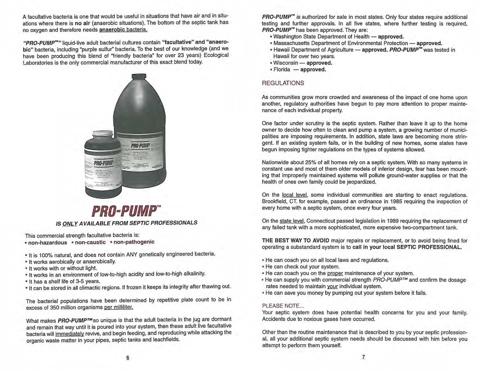 PRO-PUMP HI-COUNT Professional Grade Septic Tank Maintenance Liquid, 1 Quart