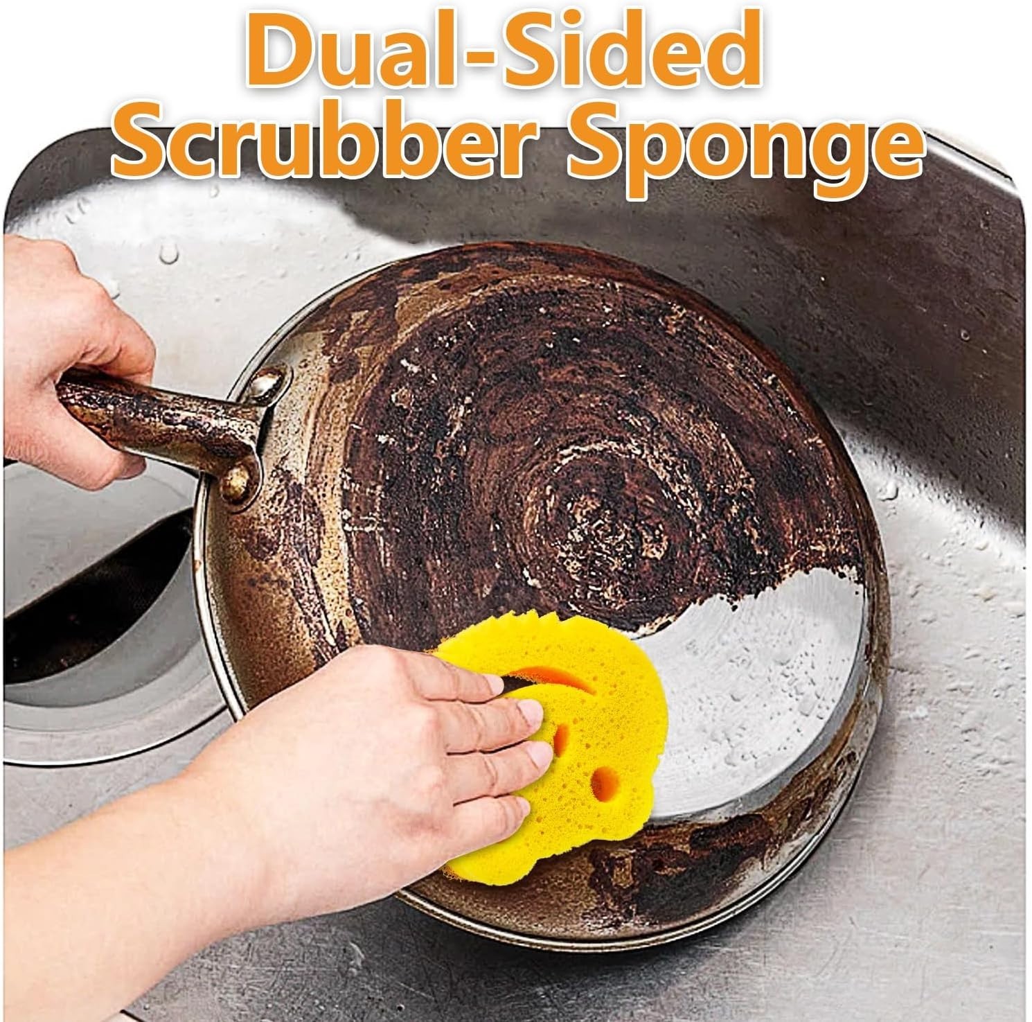 Versatile 5 Pack Scrub Sponges – Temperature Controlled for Optimal Cleaning