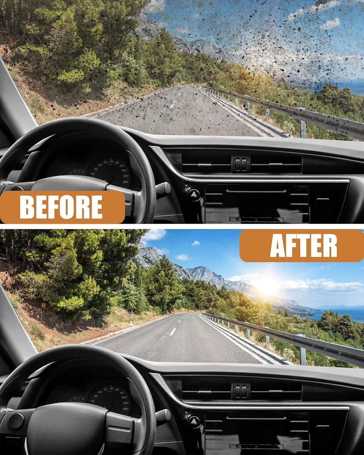 Car Windshield Washer Tablets 30/50/100 PCS Washer Fluid Tablets Glass Cleaner