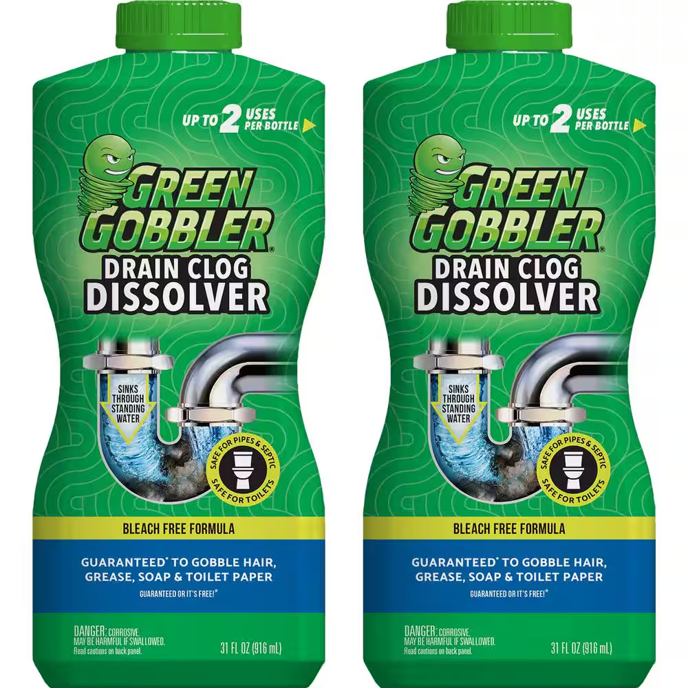 31 Oz. Drain and Toilet Clog Dissolver and Remover Premeasured Applications Drai