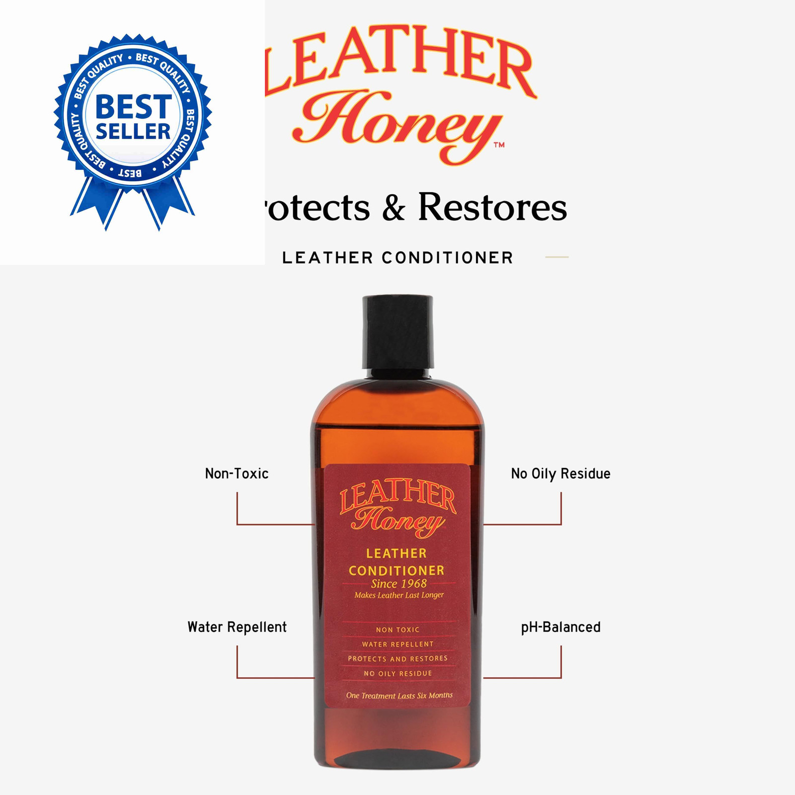 Leather Honey Conditioner, Since 1968. For All 8 Fl Oz (Pack of 1)