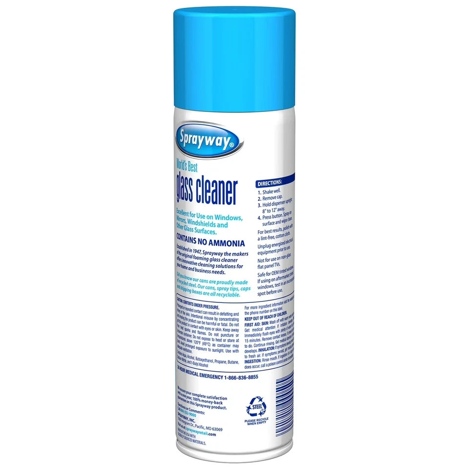 12 Pack Sprayway Glass Cleaner, 19oz FREE SHIPPING