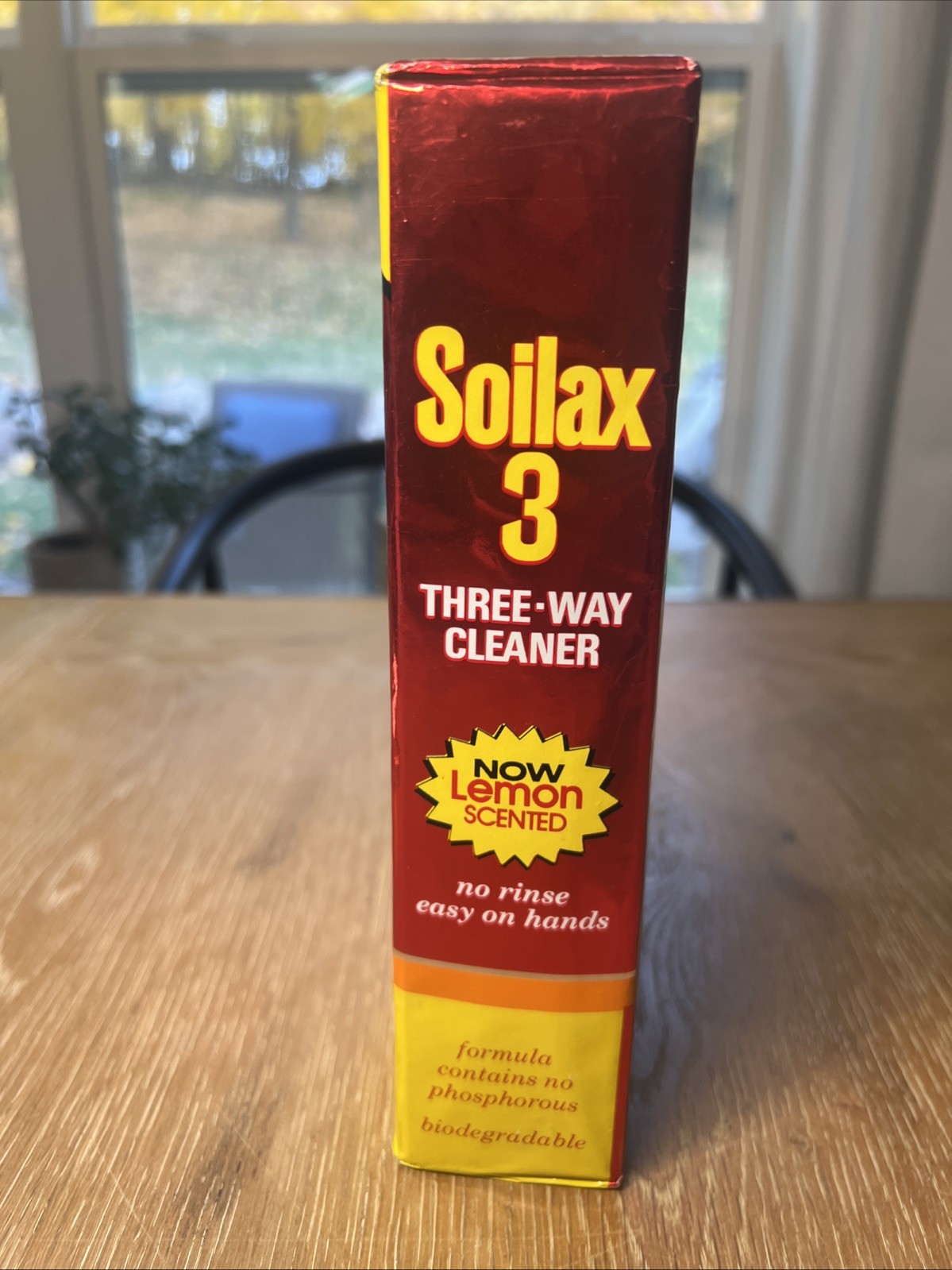 Vintage Soilax 3 Powdered Cleaner 44 oz Box New Old Stock Lemon Tv Prop Movie