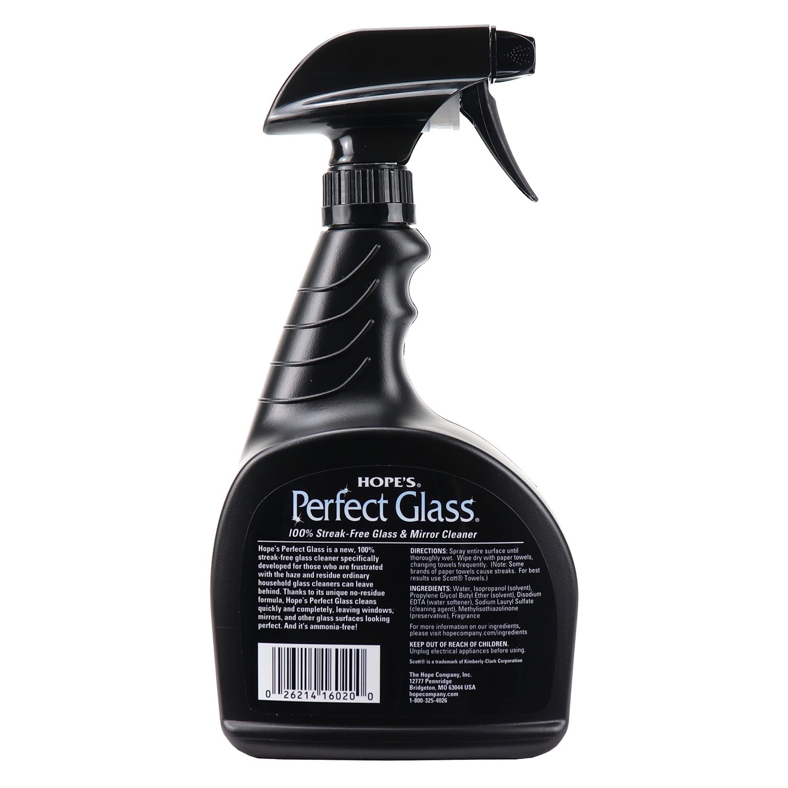 Streak-Free Glass Cleaner Spray – Ammonia-Free for Windows, Mirrors, Screens & M