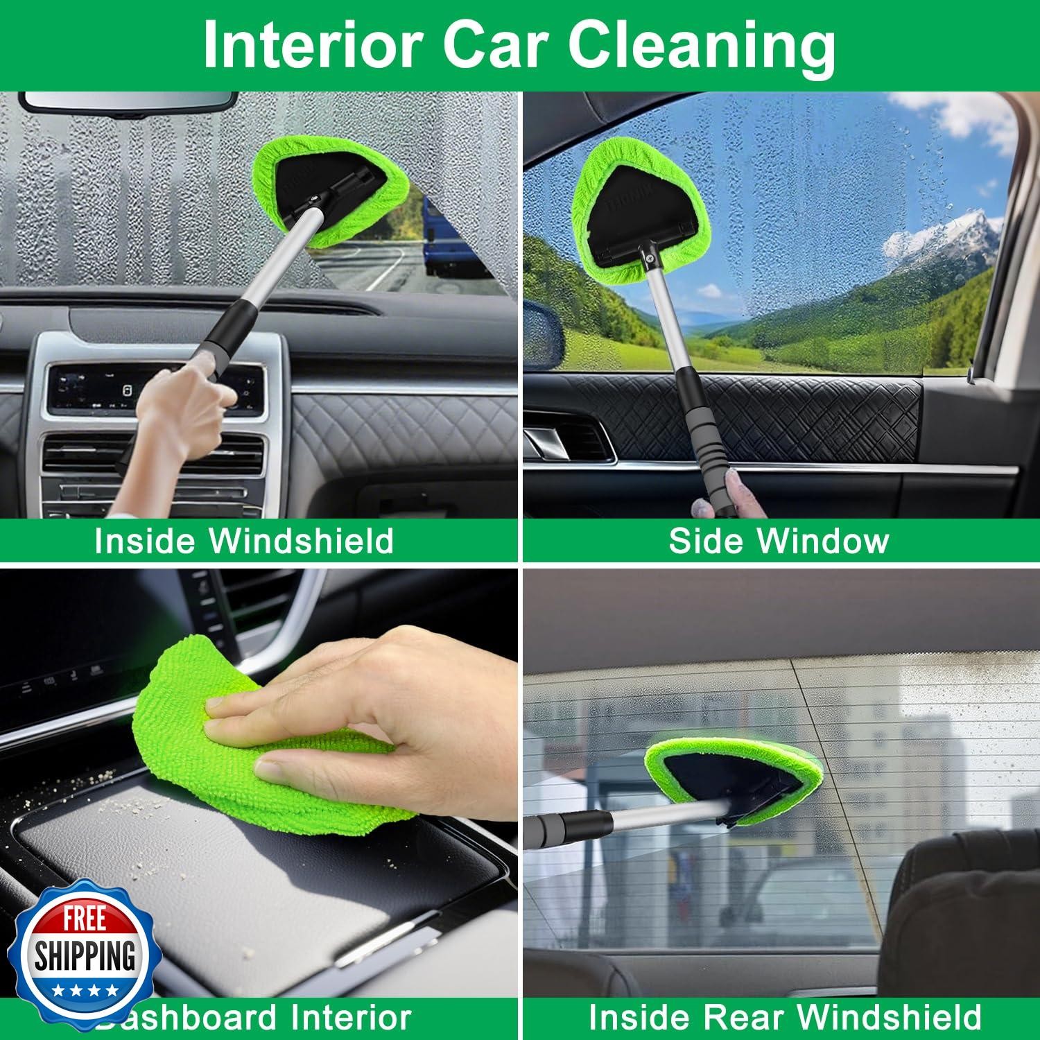 XINDELL Windshield Cleaner Tool – Upgrade Large Head Car InteriorandExterior