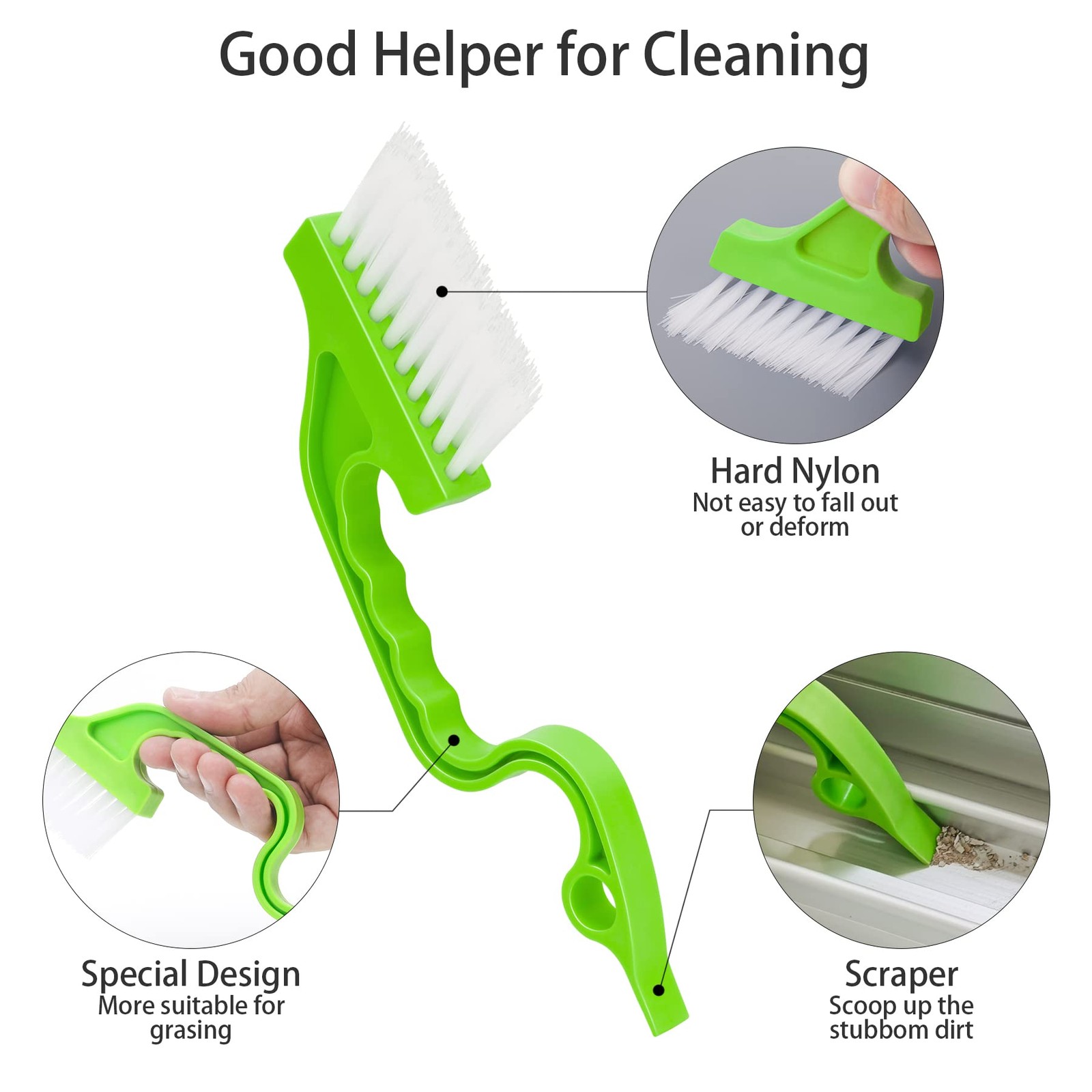 Handheld Groove Gap Cleaning Tools Window Track Cleaning Brush Crevice Cleaning