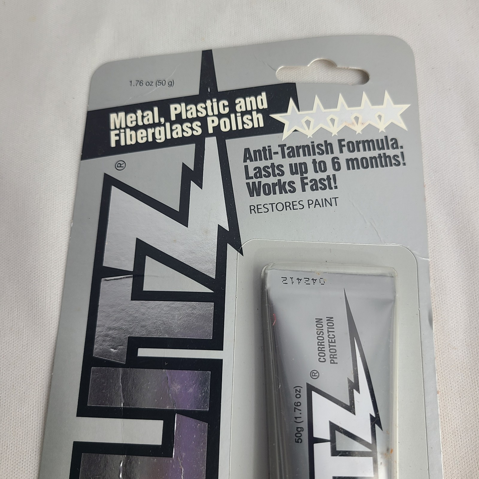 FLITZ Metal, Plastic & Fiberglass Polish Size 1.76 oz Tube New Sealed NOS