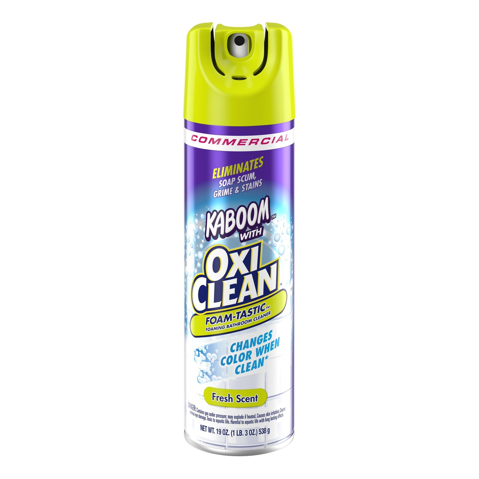 Kaboom Foam-Tastic with OxiClean Fresh Scent Bathroom Cleaner, 19 oz.