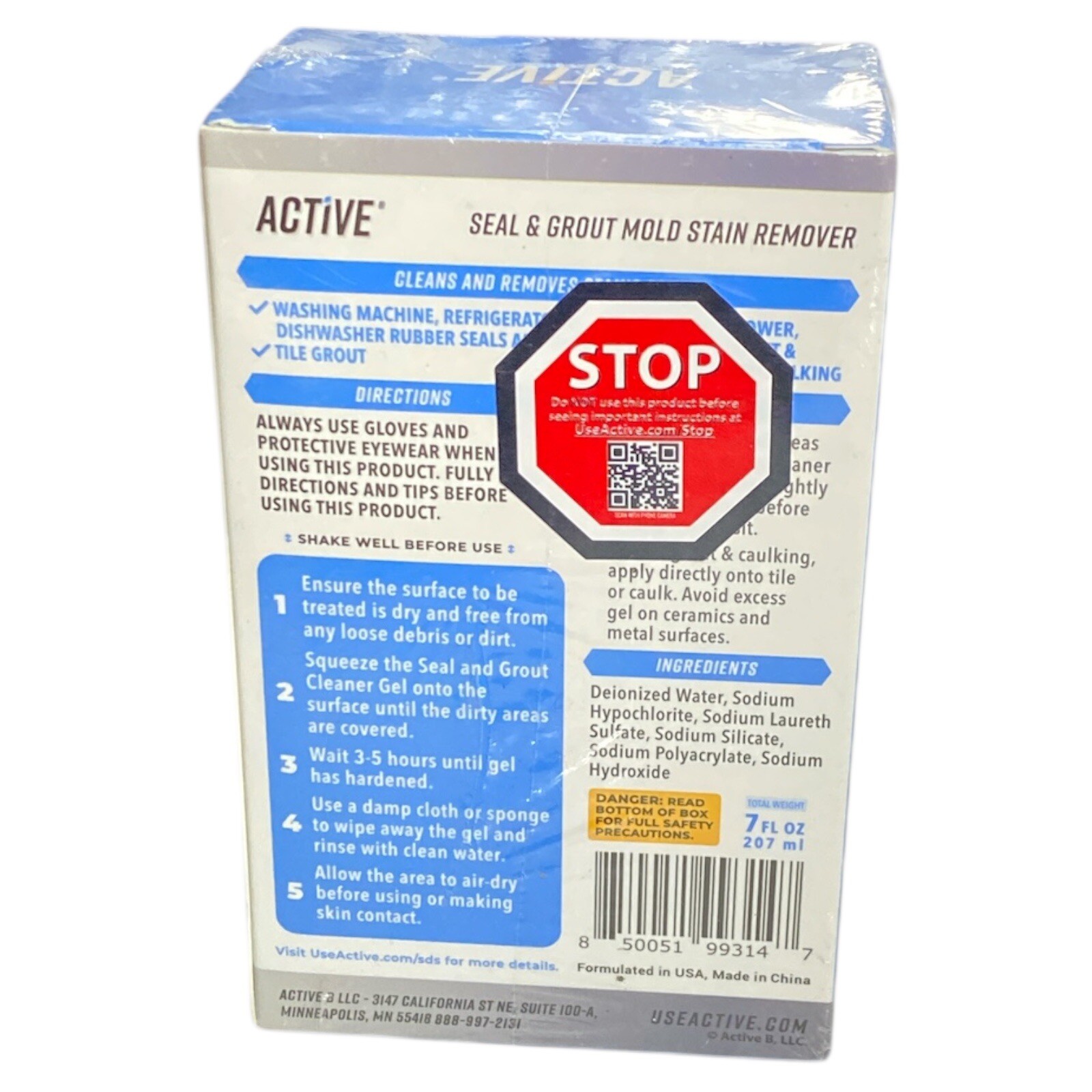 Seal Grout Mold Stain Remover 7 Oz For Washing Machine Refrigerator