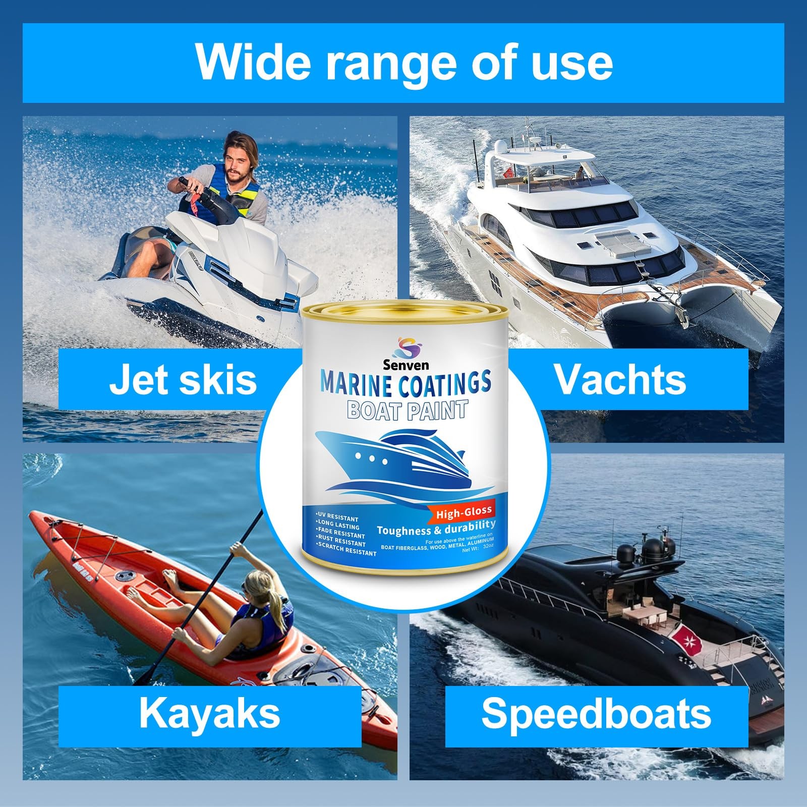 Boat Paint 35 Oz Gloss Red Boat Topside Bottom Enamel Paint, Paint for Boats,…