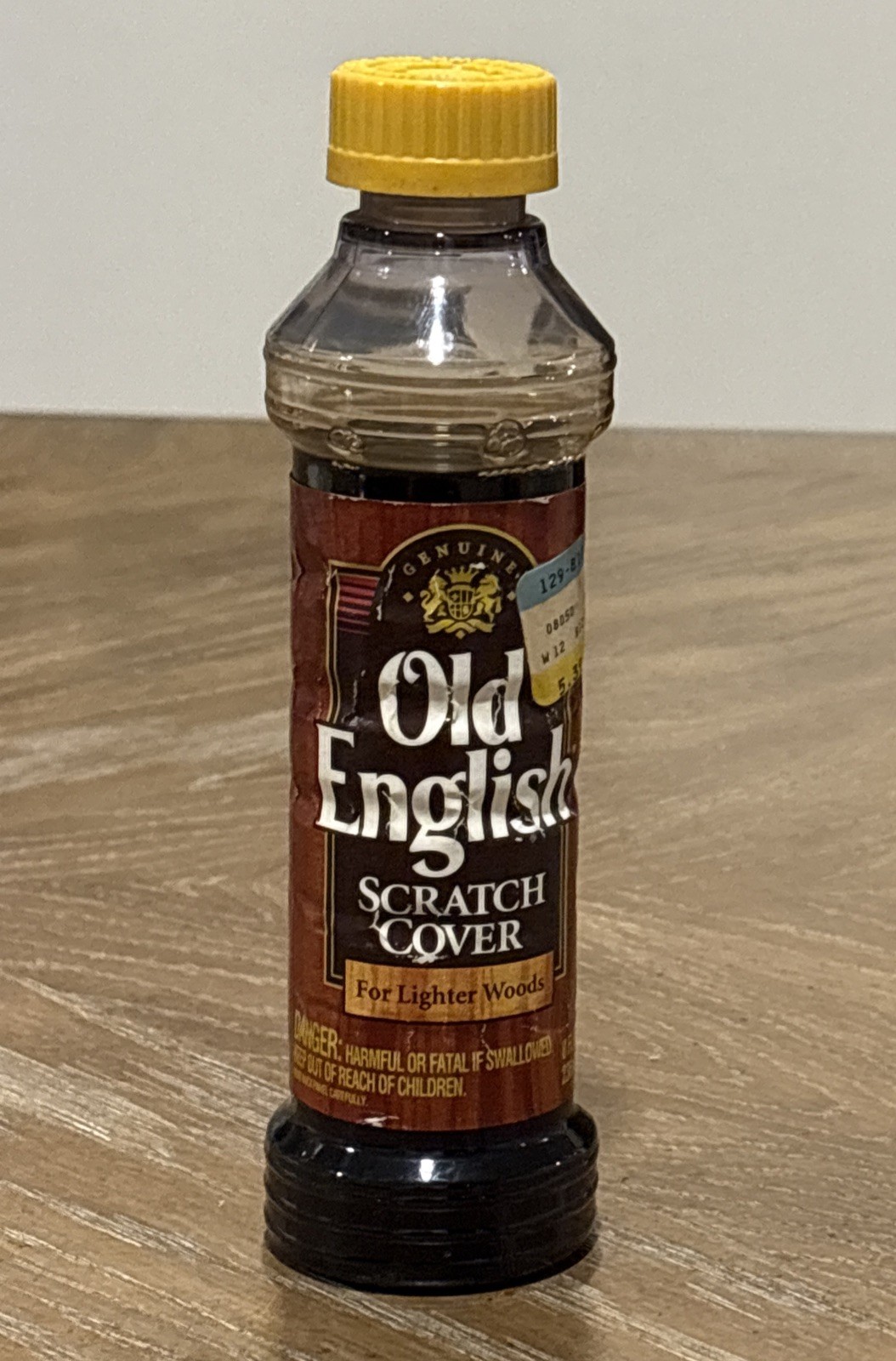 Old English Scratch Cover For Light Wood VTG 1995 80% Full