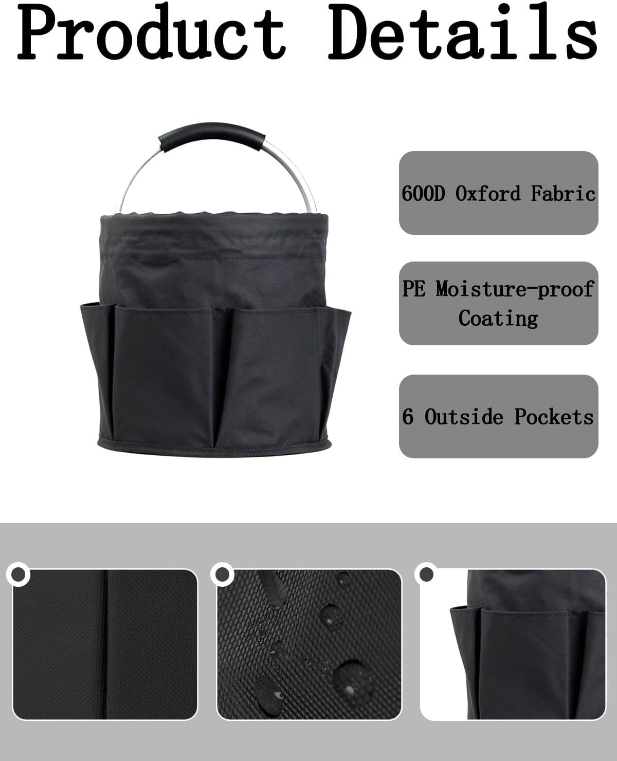Cleaning Caddy with Handle, Cleaning Products Organiser, Foldable Storage Bas…