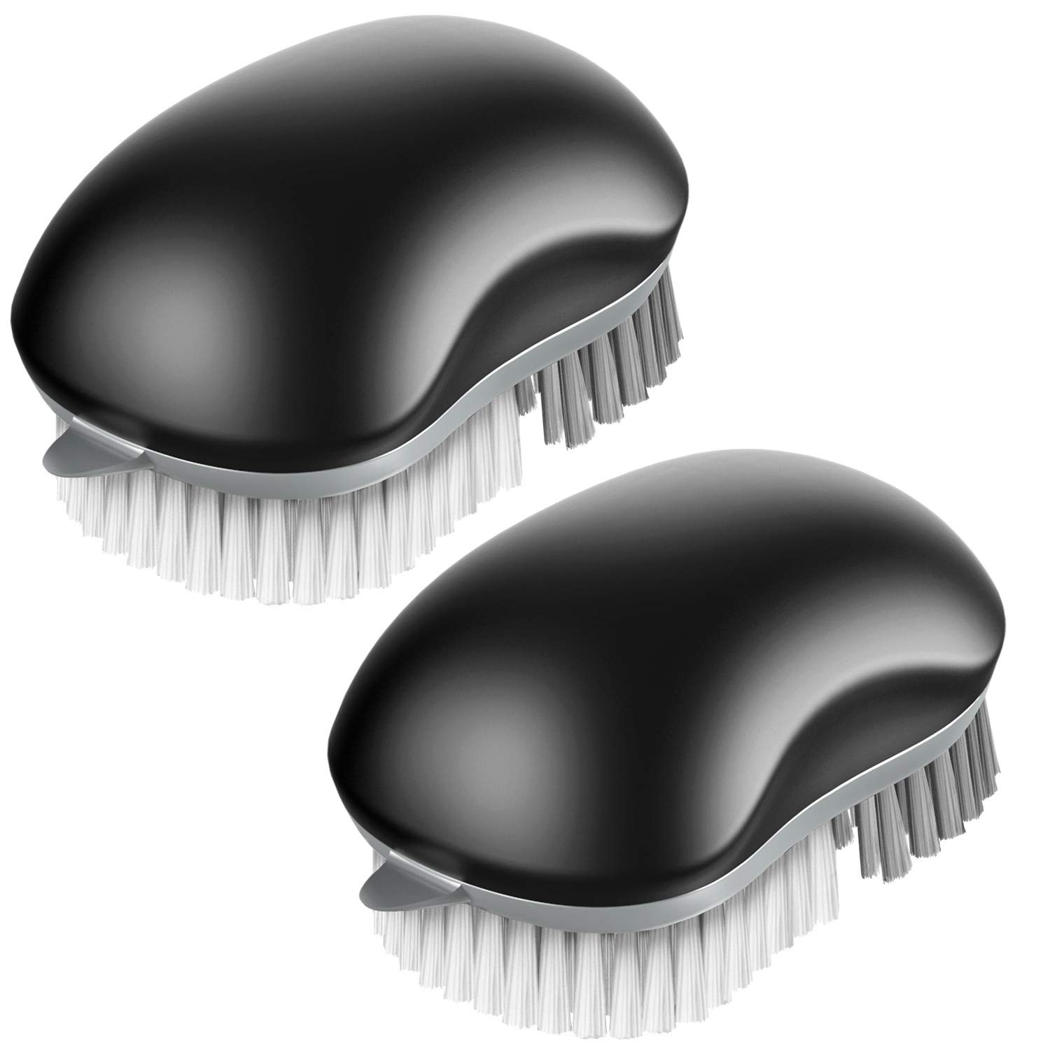 Fruit and Vegetable Cleaning Brush with Non Slip Comfortable Grip Pack of 2 Bl