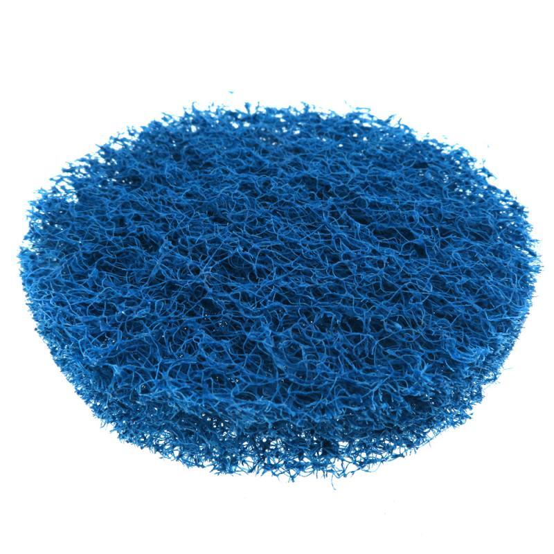 4 Inch 100mm Blue Round Flocking Scouring Pad Nylon Fiber Abrasive Sanding Discs