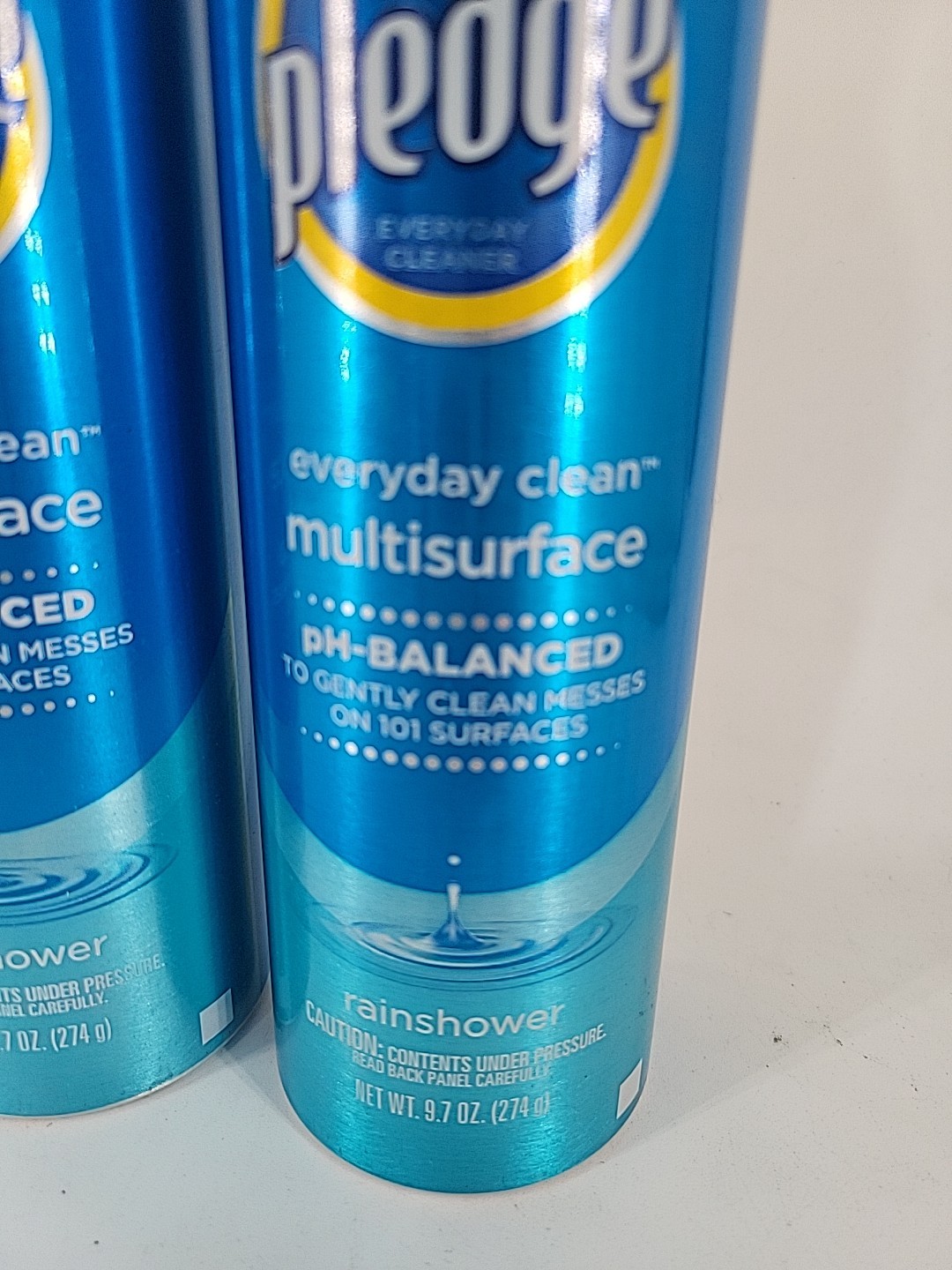 Pledge Everyday Clean Multisurface Cleaner Rainshower Aerosol 9.7 oz 2 Pack
