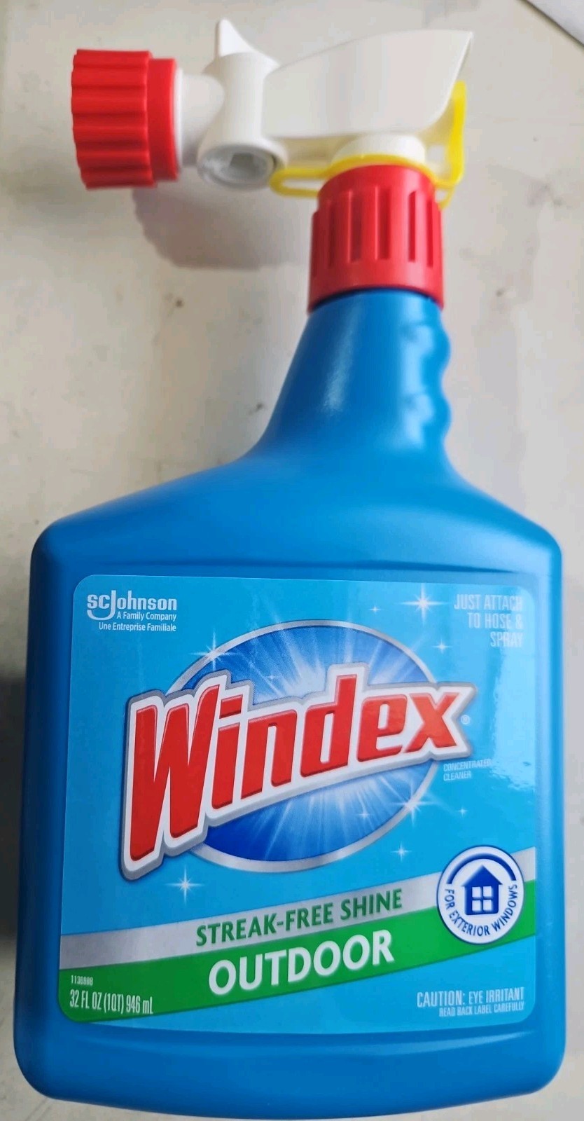 Windex Outdoor Glass and Patio Concentrated Cleaner – 32oz