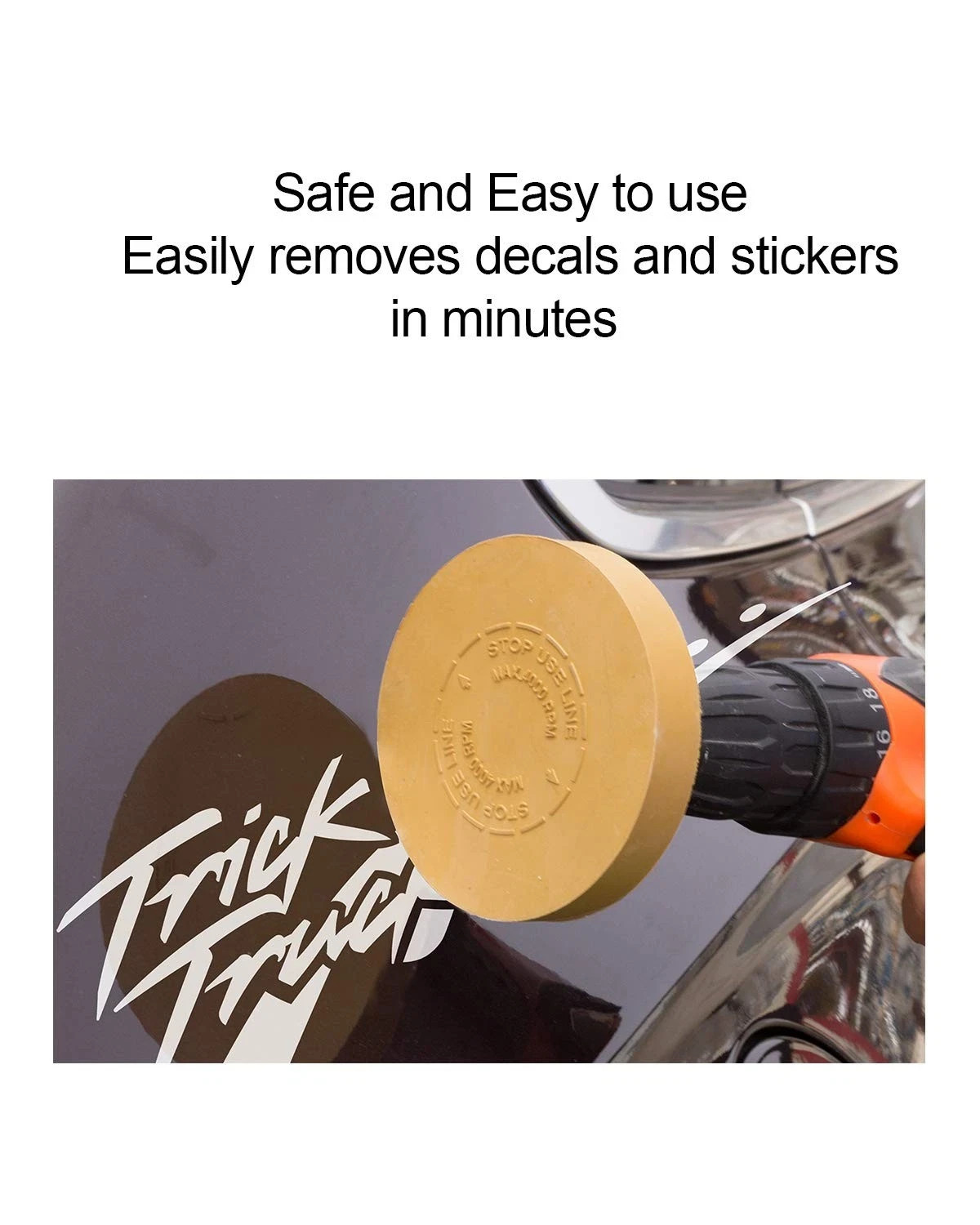 S SATC Decal Eraser Wheel Pin Stripe Removal Tool 1 Pack – Black 3 2/5 “