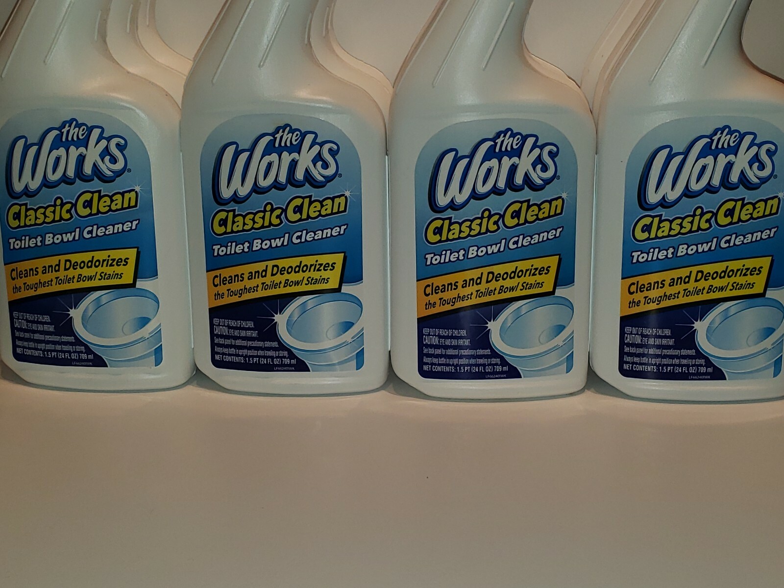 Lot Of 24 Toilet Bowl Cleaner, The Works 24 fl oz x 24 Bottles
