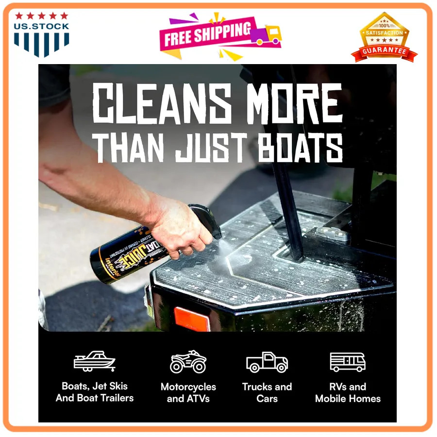 Boat Juice 2-in-1 Vinyl Boat Seat Cleaner & Ceramic UV Protectant Spray 32oz