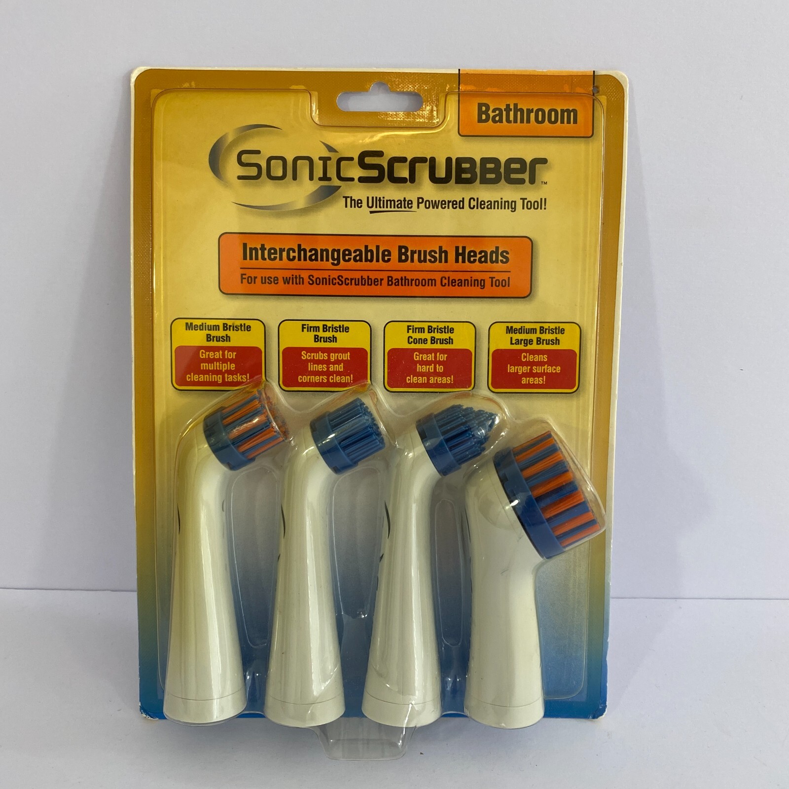 Sonic Scrubber Interchangeable Brush Heads Bathroom Replacements