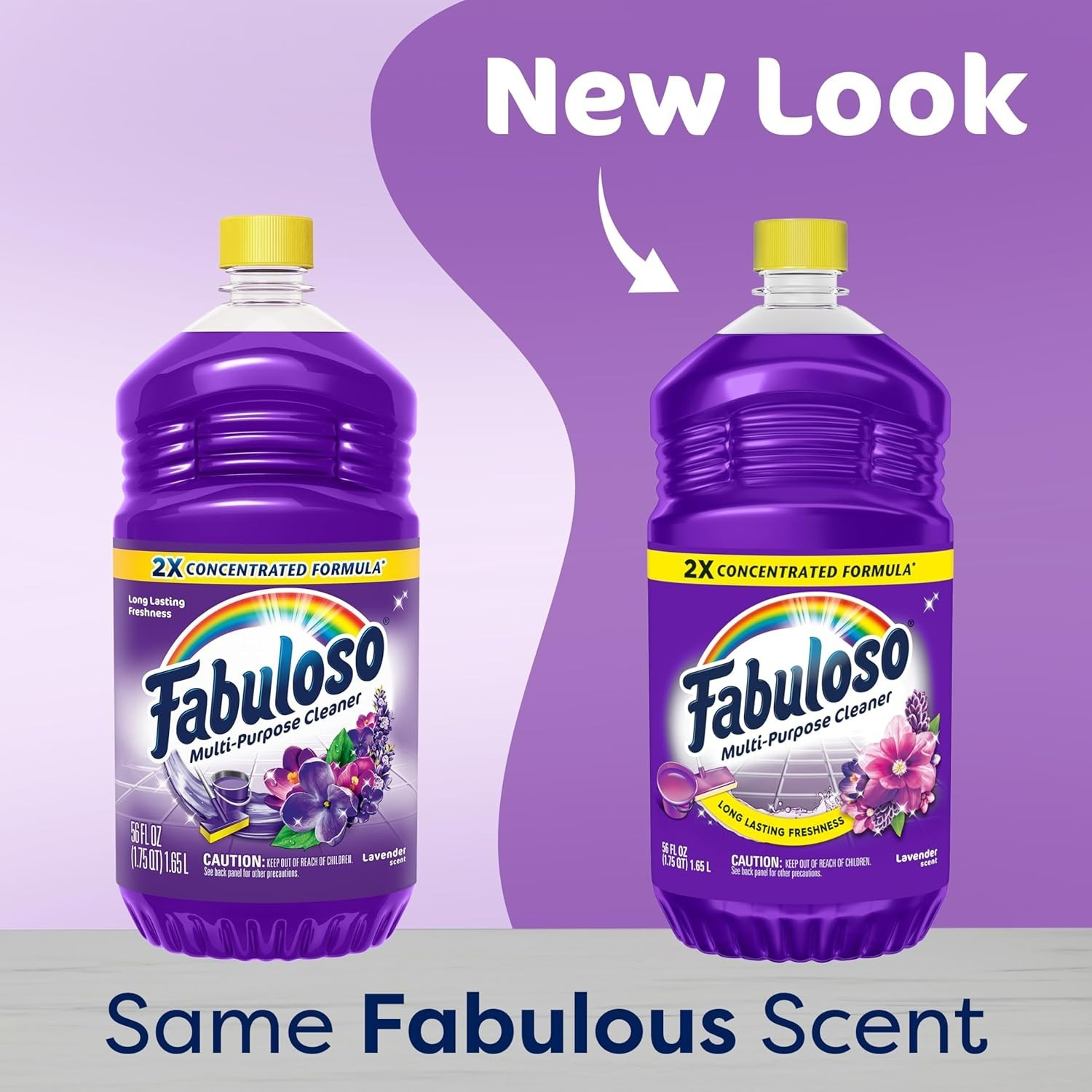 2X Concentrated Lavender Multi-Purpose Cleaner | 56 Fl Oz Eco-Friendly Solution