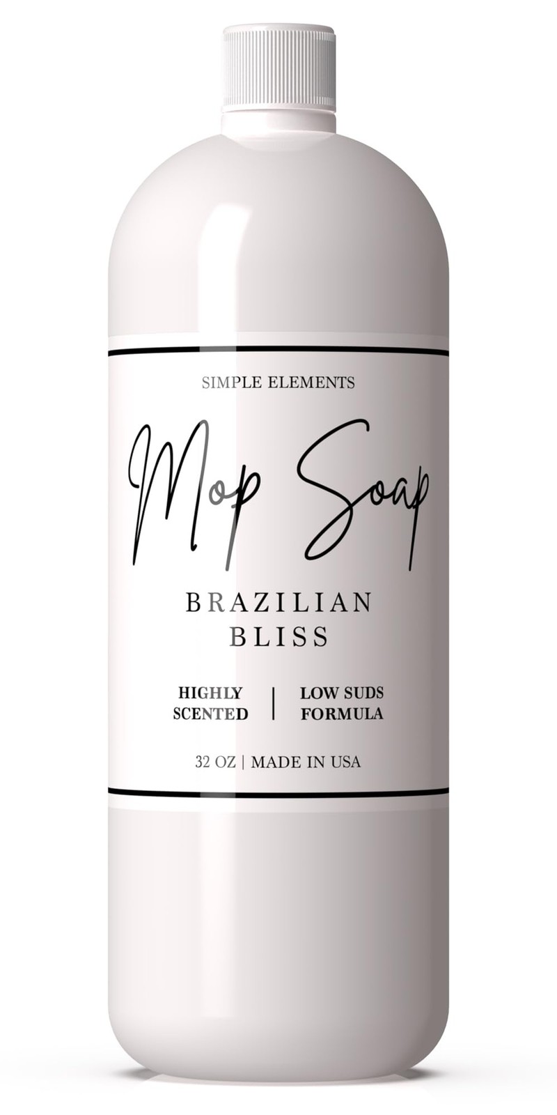 Mop Soap 32oz Brazilian Bliss Fragrance – Low Suds Floor Cleaner for All Mops