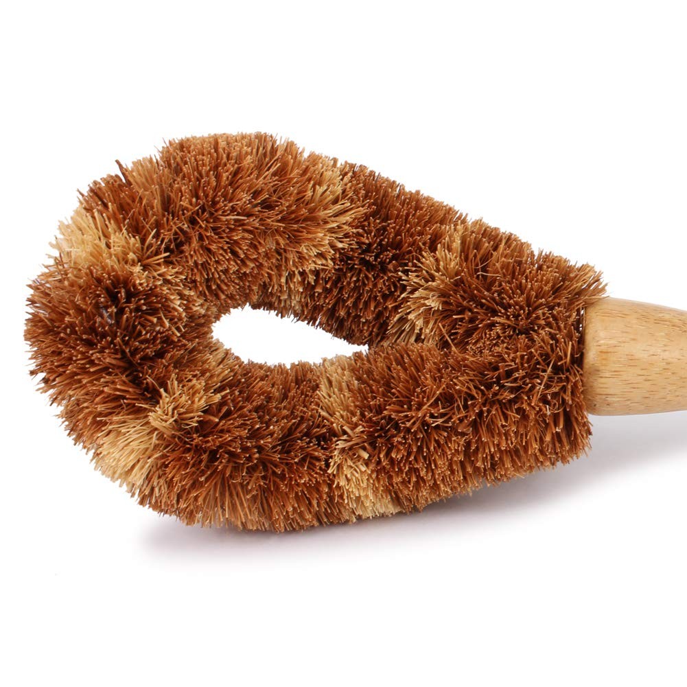 Natural Kitchen Brush Bamboo Dish Scrub Brush, Ezeso Cleaning Brush Set 4 Pie…