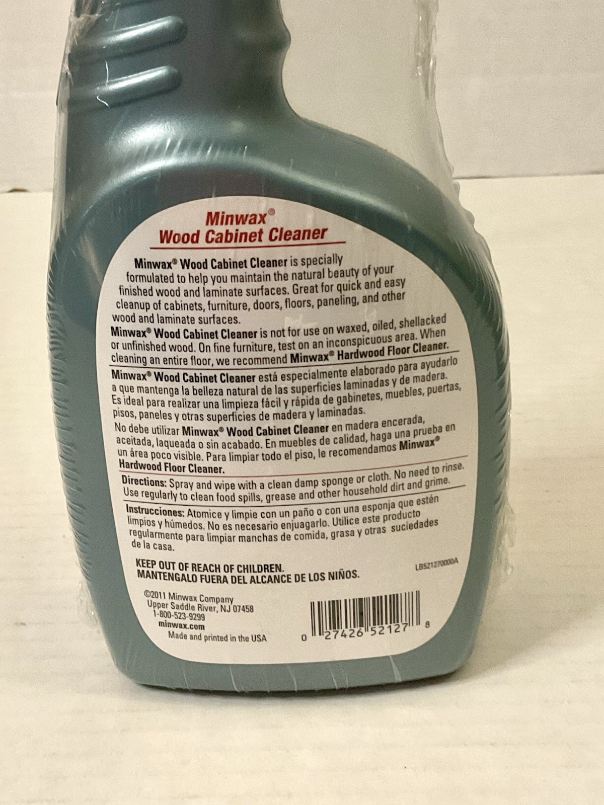 MINWAX WOOD CABINET CLEANER FOR USE ON ALL WOOD SURFACES 32 FL OZ NEW OLD STOCK