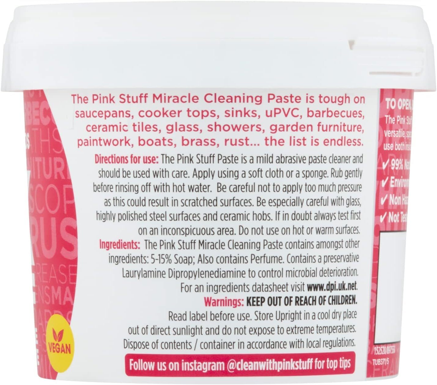 The Pink Stuff, The Miracle All Purpose Cleaning Paste, For Kitchen, Bathroom