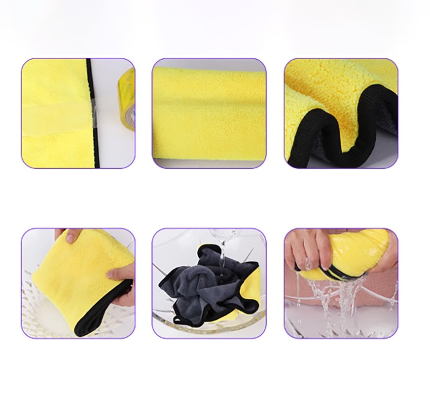 Car Cleaning Towels Microfibre Towel Drying Wash Cloth Super Absorbent Polishing
