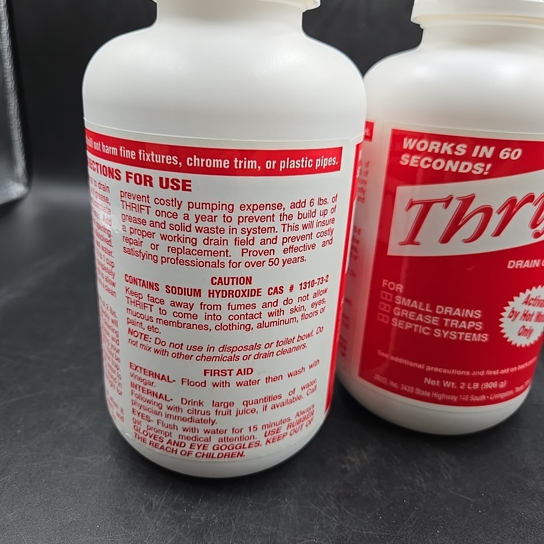 2 Thrift T-200 Alkaline Based Granular Drain Cleaner – 2 Pound (2 lb)
