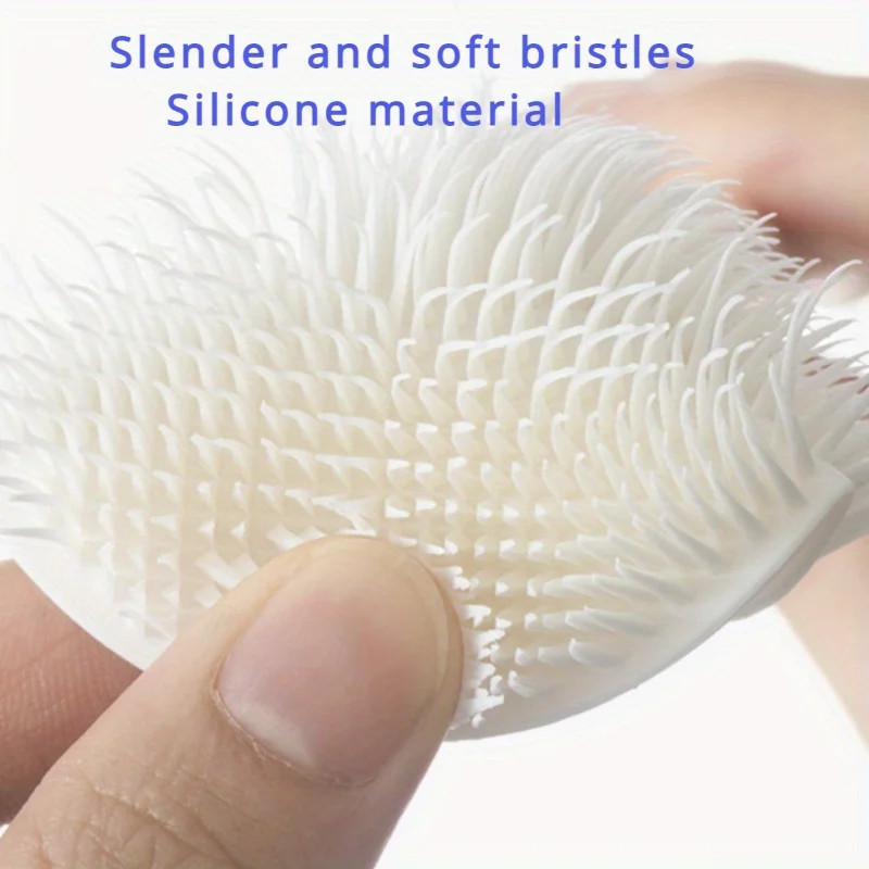 Foldable 360 degree silicone brush long handle reusable for bottles cups