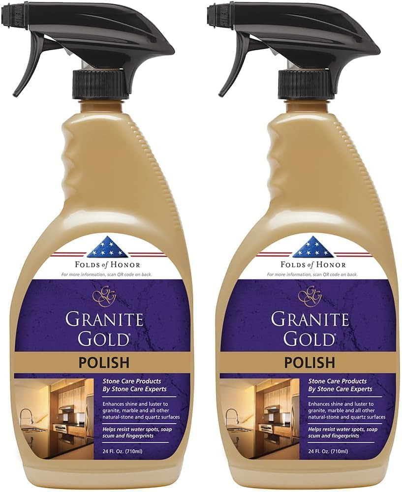Polish Spray, Streak-Free Shine for Granite, Quartz, Marble, Travertine, Natural