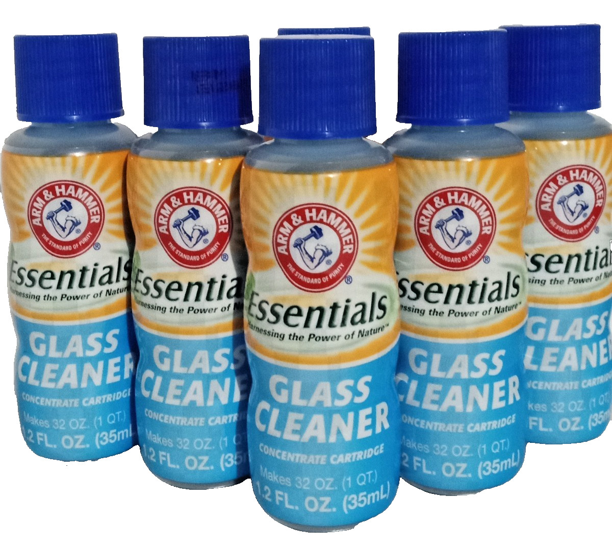 New Lot 6x GLASS CLEANER Arm & Hammer Essentials Refill Concentrate Cartridge