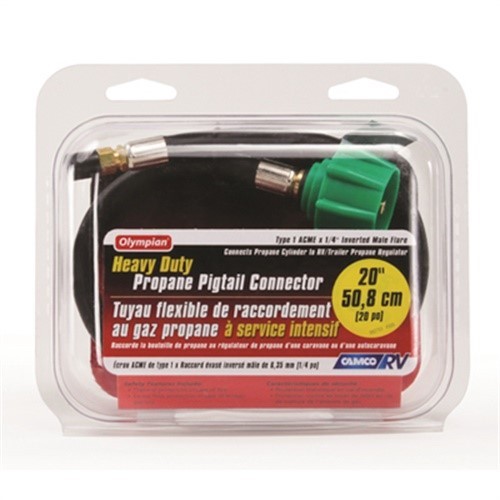 Camco 20 in. L Pigtail Propane Hose Connector 1 pk (Pack of 3)