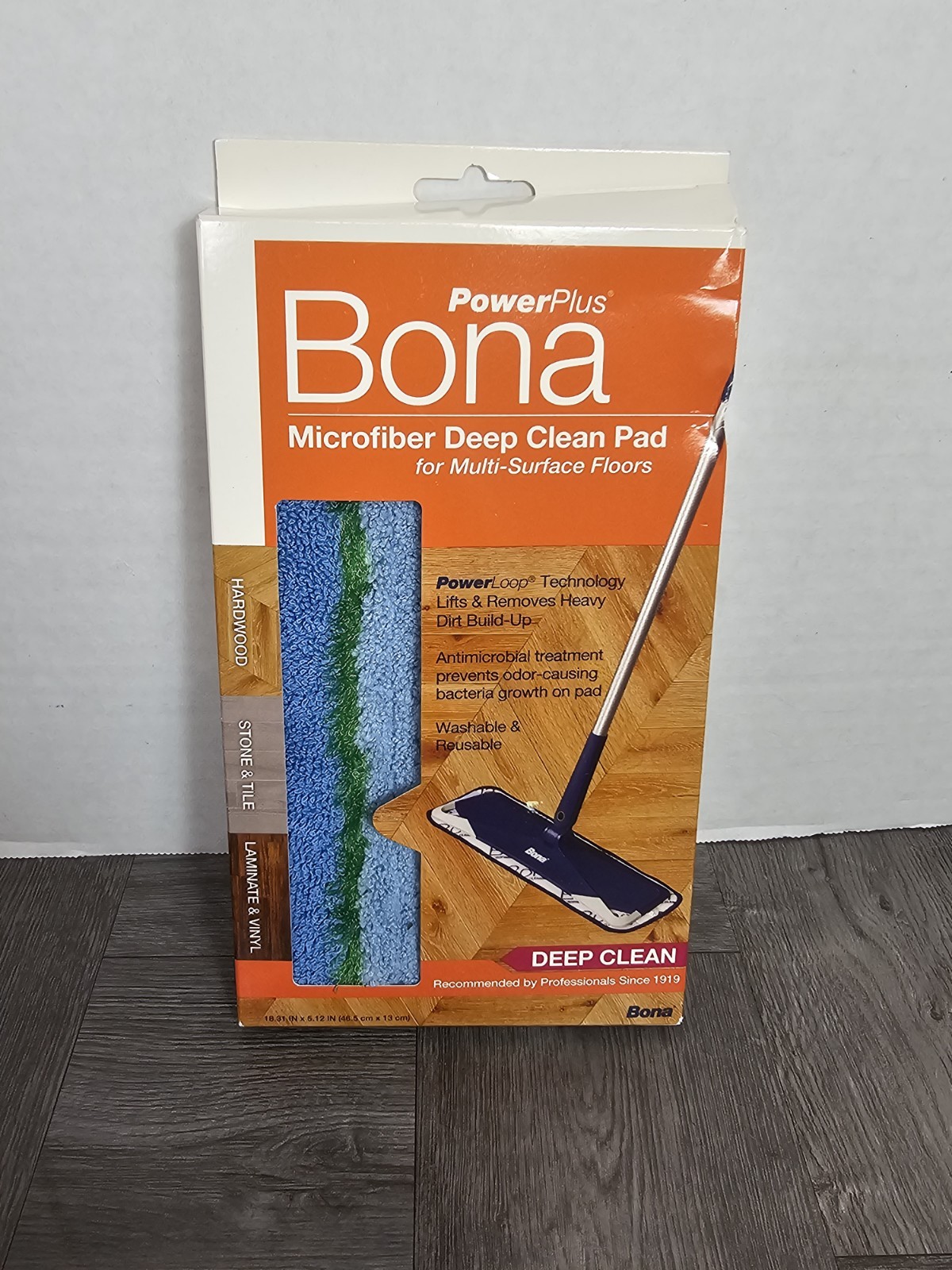 Bona AX0003495 Wet Microfiber Mop Pad 16.5 L in.