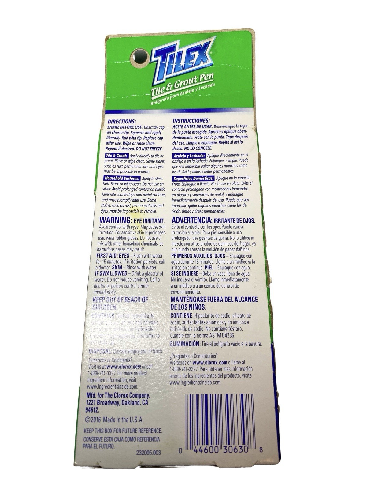 Sealed Tilex Tile & Grout Pen 2 Oz Gel Cleaner Clorox 2016 Household NOS