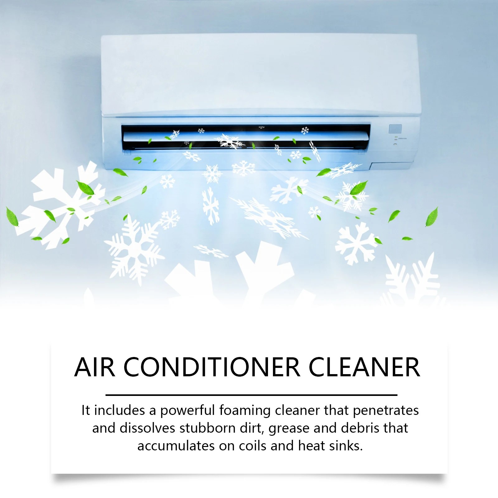 Foam-Type Air Conditioner Cleaner: Removes Dirt from Household Indoor Units