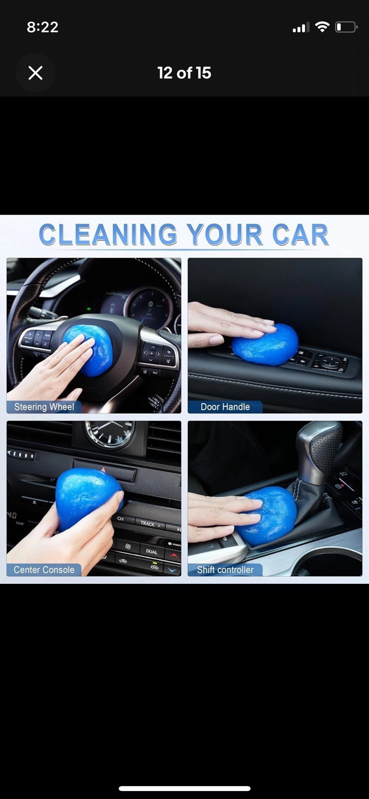 Cleaning Gel for Car Detailing Putty Car Vent Cleaner Cleaning Putty Gel-2 Count