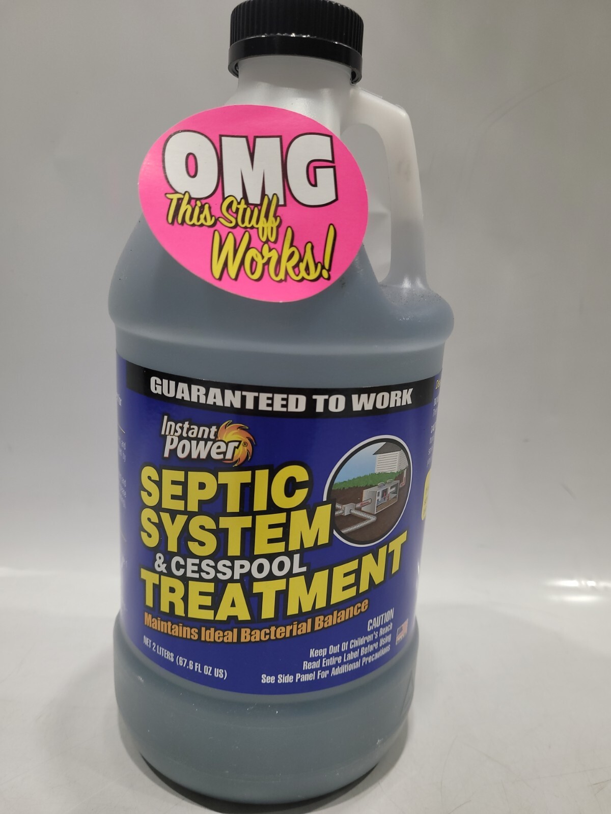 Instant Power® Septic System & Cesspool Treatment, 67.6 fl oz., 2 Liter
