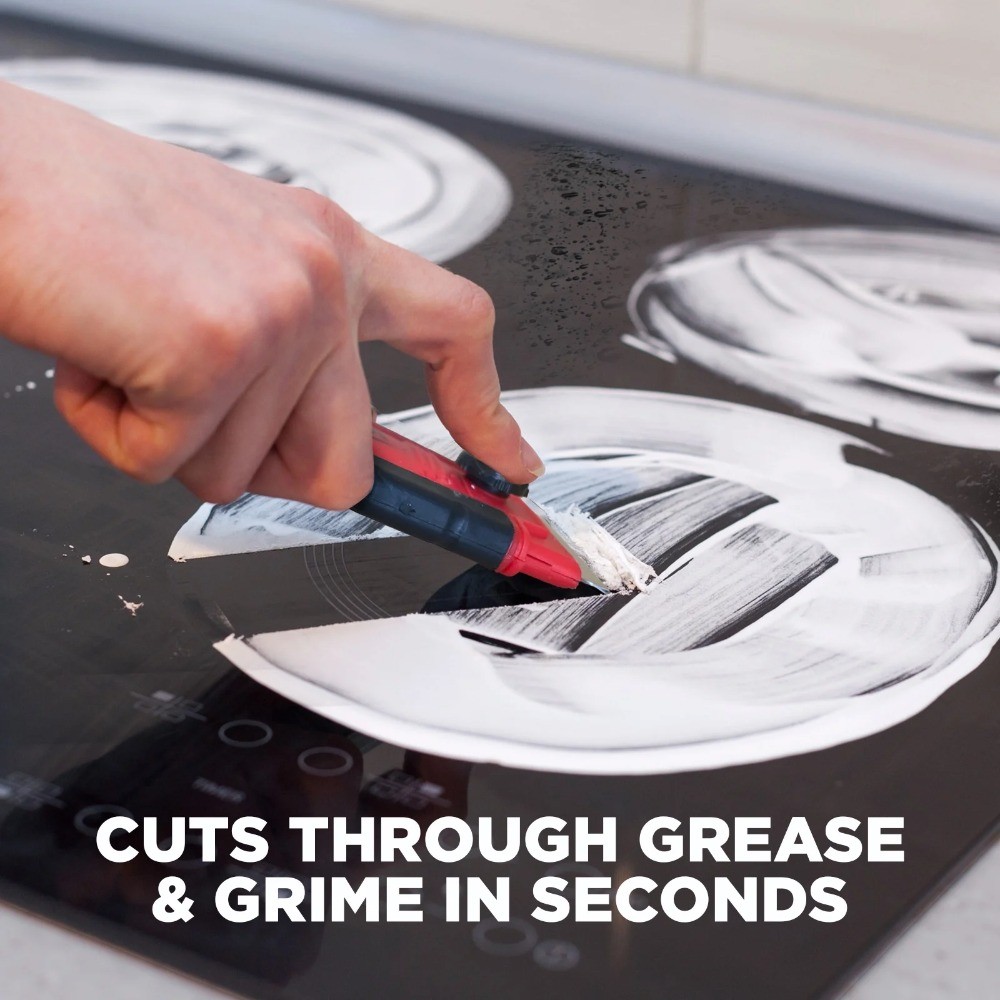 Weiman 5-In-1 Cook Top Complete Cleaning Kit, Scrubbing Pad and Scraper Tool